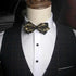 Business Black Golden Butterfly Men Bowtie Luxury Double Layer Pointed Classic Bow Tie Lovely Men Gift For Office