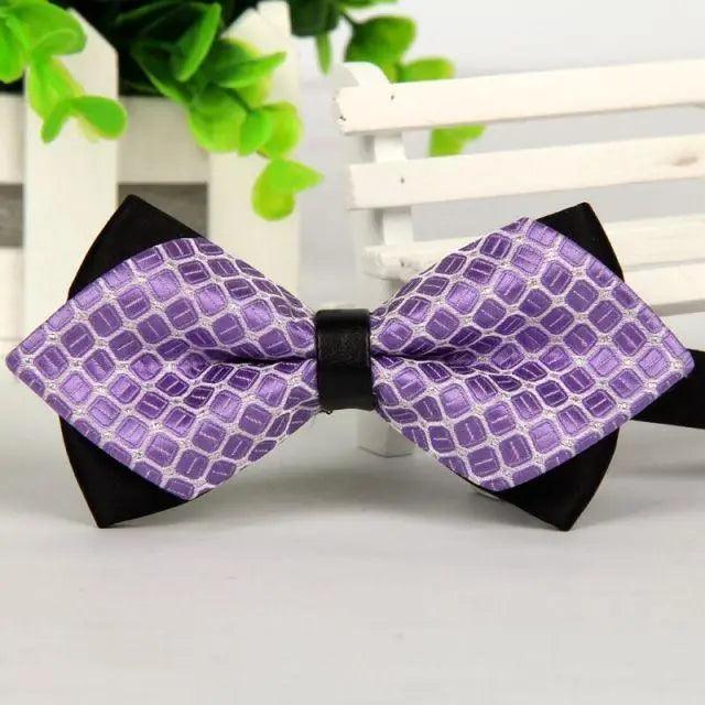 Business Black Golden Butterfly Men Bowtie Luxury Double Layer Pointed Classic Bow Tie Lovely Men Gift For Office