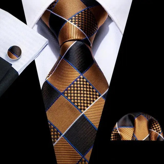 Business Luxury Men Silk Necktie Fashion Tie Sets For Men Wedding Party Wear Elegant Neck Tie Design For Men Soft Business Casual Suit Neckties - STEVVEX Fashion - 700, business necktie, casual necktie, elegant necktie, fashion necktie, formal necktie, luxury necktie, mens necktie, necktie, necktie for men, necktie set, necktie with metal clip, new design necktie, party necktie, retro necktie, silk necktie, stylish necktie, trendy necktie, vintage necktie, wedding necktie - Stevvex.com