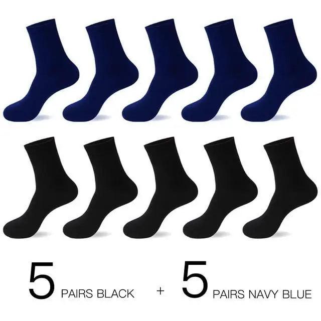 Business Simple White Cotton Socks 10 Pairs Men Breathable Socks Spring Summer Socks for Men Heavy Duty Reinforced