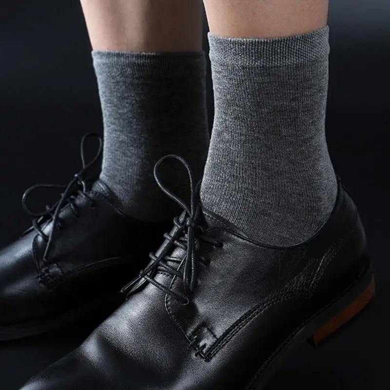 Business Simple White Cotton Socks 10 Pairs Men Breathable Socks Spring Summer Socks for Men Heavy Duty Reinforced