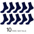 Business Simple White Cotton Socks 10 Pairs Men Breathable Socks Spring Summer Socks for Men Heavy Duty Reinforced