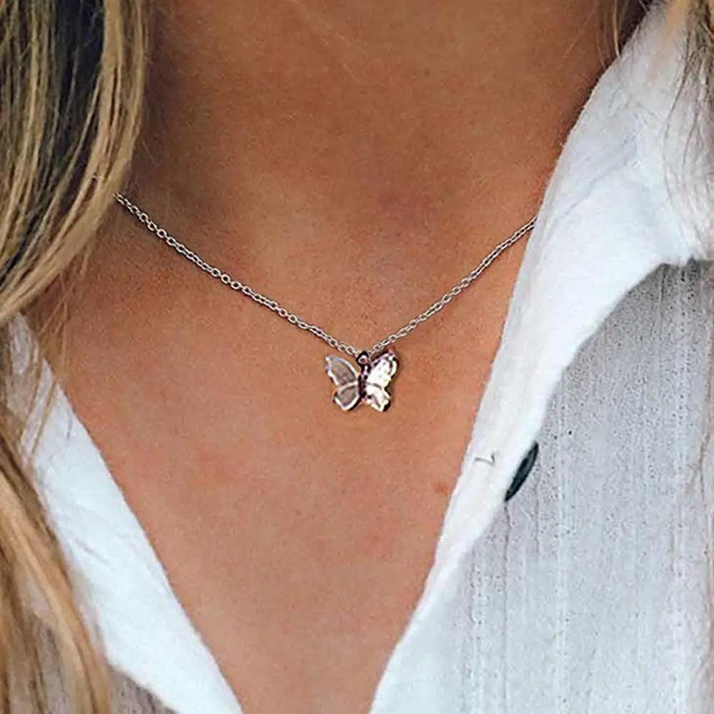 Butterfly Unique Aesthetic Charm Choker Butterfly Necklace Fashion Jewelry for Women - Women Fashion Jewelry Gift - 05