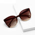 Luxury Modern Elegant Lady  Sunglasses WIth  Cat Eye Women Eyewear  Plastic Frame Clear Lens With  UV400 Protection