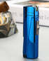 NEW Modern Luxury Grinding Wheel Three Torch Turbo Lighters For Cigarettes Accessories Cigar Smoking Lighters New Metal Design