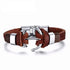 Endless August New Pirate Style Alloy Stainless Steel Anchor Bracelet For Men Genuine Cow Leather Bracelet Jewelry Bangles