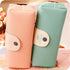 Candy Color Unique Design PU Leather Metal Button Pencil Cases For Girls Cute Stationary Boy Pencil Pouch For Students