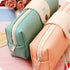 Candy Color Unique Design PU Leather Metal Button Pencil Cases For Girls Cute Stationary Boy Pencil Pouch For Students