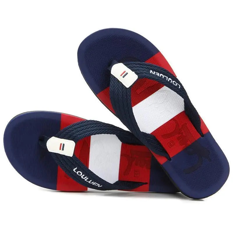 Casual Men Blue Summer Flip Flops High Quality Men Flip Flops Breathable Beach Slippers Outdoor Cool Simple Design