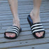 Casual Summer Modern Design Men Slippers Soft Black White Stripes Pattern Flip Flops Casual Summer Outdoor Slides