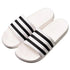 Casual Summer Modern Design Men Slippers Soft Black White Stripes Pattern Flip Flops Casual Summer Outdoor Slides