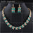 Wedding Jewelry Sets for Charming Women Green Glass Crystal Necklace Earrings Sets In Several Modern Luxury Design With Earrings and Necklace