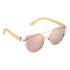 Modern Cat Eye Sunglasses for Women Polarized Sunglasses with metal frame and natural Bamboo wood frame Fashion Style