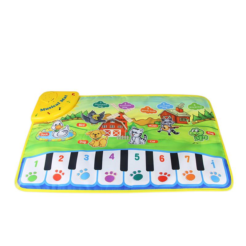 Baby Piano Mats Music Carpets Animal Barking Pad to Play Baby Toys Learning Musical Instrument Toys for Children Kids