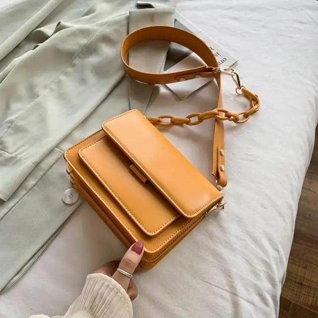 Chain Design Trendy Lady Bags Mini Pu Leather Flap Bags for Women Shoulder Handbag Female Fashion Cross Body Bag with Lid - ALLURELATION - 575, Bags, bags for girls, bags for ladies, Bags in demand, Best Selling Bag, Chain Design Bags, Cross Body Bag For Girls, Female Fashionable Bag, gift bags, Hot Sale Bag, Hot Selling Handbags, Luxury Bags, Matching Bags, Modern Bags, Party Bags, Stylish Hanging Bags, Trendy Bags, Trendy Lady Bags, Vintage Style bag - Stevvex.com