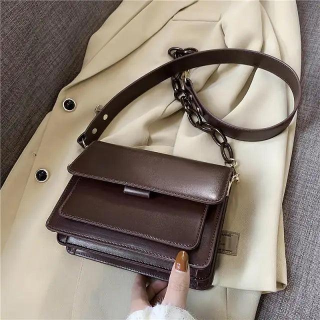 Chain Design Trendy Lady Bags Mini Pu Leather Flap Bags for Women Shoulder Handbag Female Fashion Cross Body Bag with Lid - ALLURELATION - 575, Bags, bags for girls, bags for ladies, Bags in demand, Best Selling Bag, Chain Design Bags, Cross Body Bag For Girls, Female Fashionable Bag, gift bags, Hot Sale Bag, Hot Selling Handbags, Luxury Bags, Matching Bags, Modern Bags, Party Bags, Stylish Hanging Bags, Trendy Bags, Trendy Lady Bags, Vintage Style bag - Stevvex.com