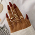 Charming 9 PCs Combo Bohemian And Vintage Style Golden Knuckle Rings Set for Women and Girls - Gold Finger Rings - 3