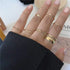 Charming 9 PCs Combo Bohemian And Vintage Style Golden Knuckle Rings Set for Women and Girls - Gold Finger Rings - 12