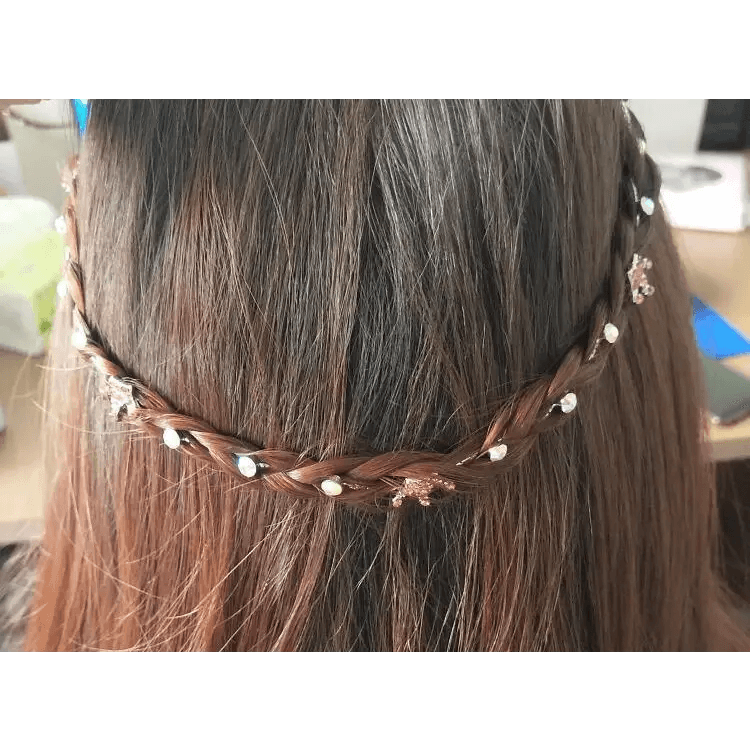 Charming Beads Girls Hair Chain Elegant Design Lightweight Hair Decoration Cute Hair Accessories Fashion Headpieces