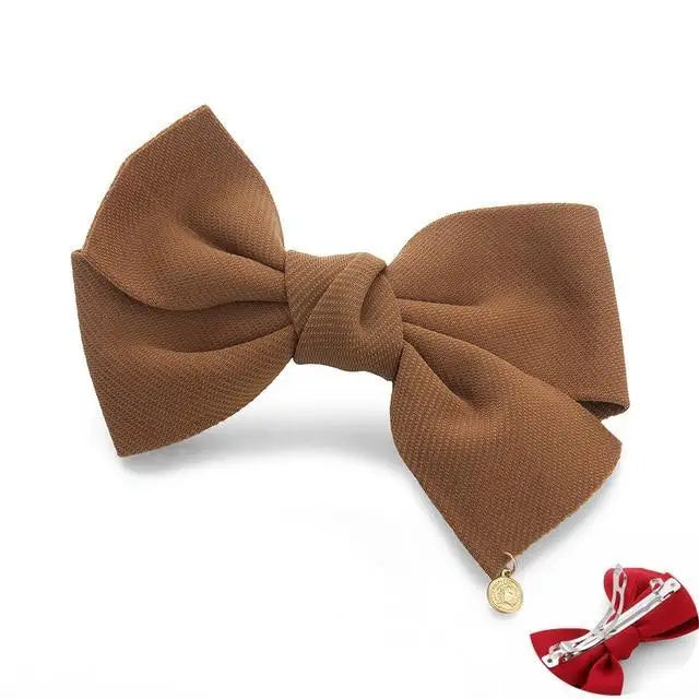 Charming Big Bows Headband Elastic Hair Clips For Women Fashionable Hair Clip Accessories Cute Girls Hair Bows Ponytail