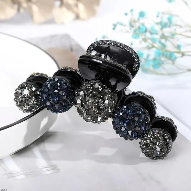 Charming Big Shiny Rhinestone Hair Claws Crystal Non - slip Hair Clips For Women Classic Style Ponytail Girls Hair