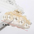 Charming Black Big Acrylic Hair Claw Elegant Design Women Large Pearl Jaw Clips Fashion Hair Clips - 14 - STIL6847YHBBN