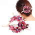 Charming Colorful Flower Red Hair Clip For Women Fashionable Design Beautiful Women Vintage Wedding Hair Clips