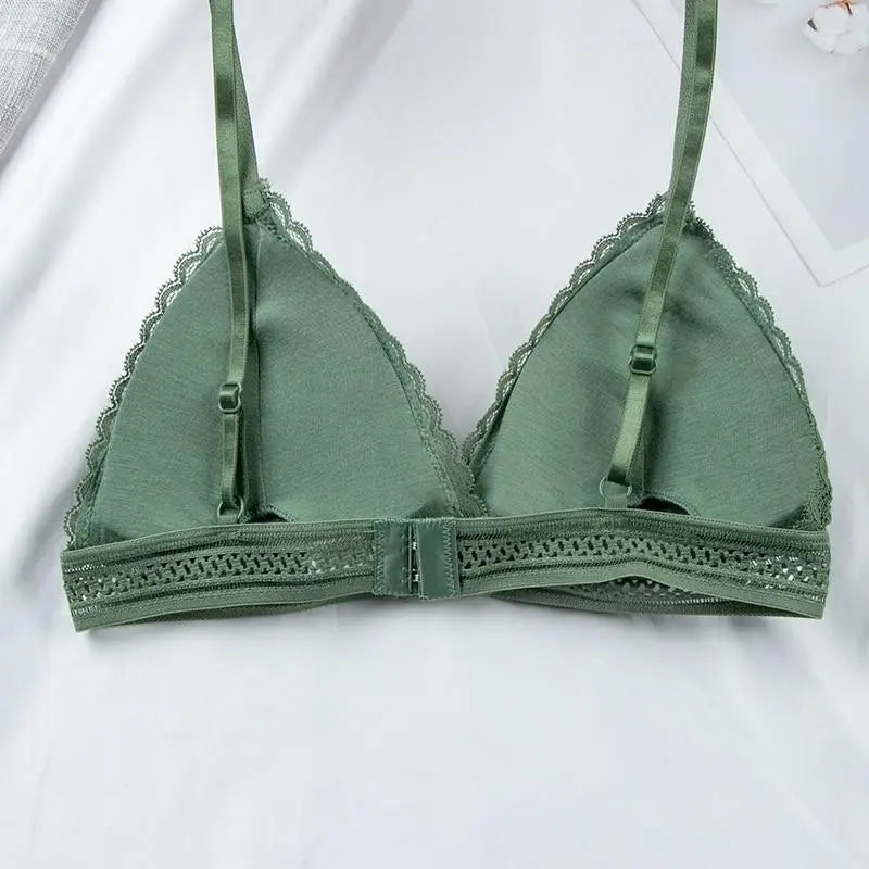 Charming Floral Lace Bra Top For Women Push Up Female Lingerie breathable Bralette Removable Pad Thin Fashion New