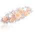 Charming Floral Pearl Hairclip Beautiful Women Flower Elegant Decorative Design Metal Hair Clips Luxury Hair Wedding