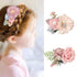 Charming Flower Pearl Hair Pins Cute Hair Accessories For Kids Girls Fashion Flower Design Crystal Pearl Hair Clip