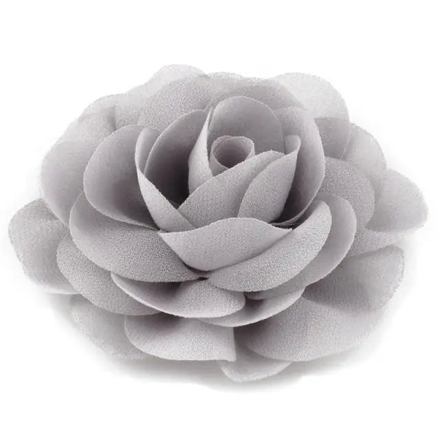 Charming Rose Flower Chiffon Folded Hair Clips For Girls Unique Kids Hair Accessories Classic Cute Design Hair Clip - 8