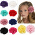 Charming Rose Flower Chiffon Folded Hair Clips For Girls Unique Kids Hair Accessories Classic Cute Design Hair Clip