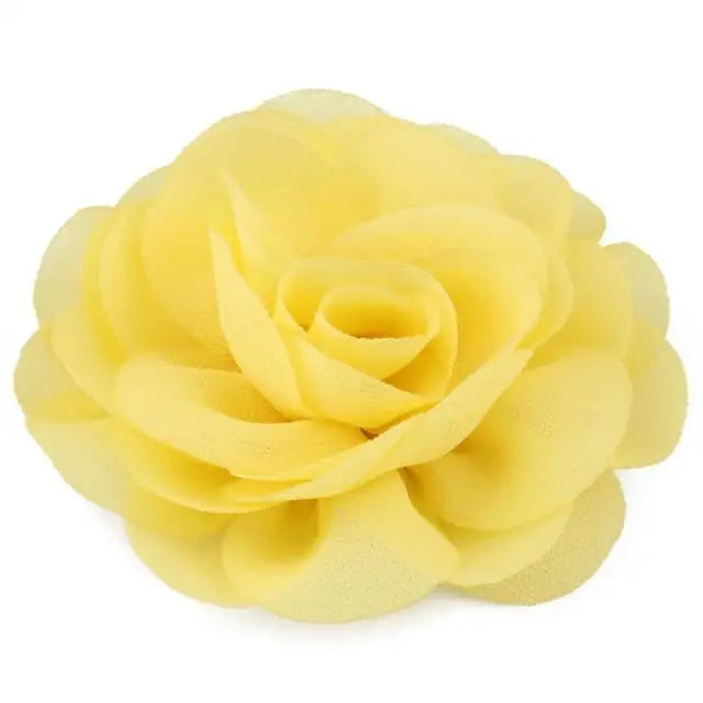 Charming Rose Flower Chiffon Folded Hair Clips For Girls Unique Kids Hair Accessories Classic Cute Design Hair Clip