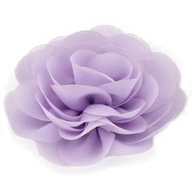 Charming Rose Flower Chiffon Folded Hair Clips For Girls Unique Kids Hair Accessories Classic Cute Design Hair Clip - 9