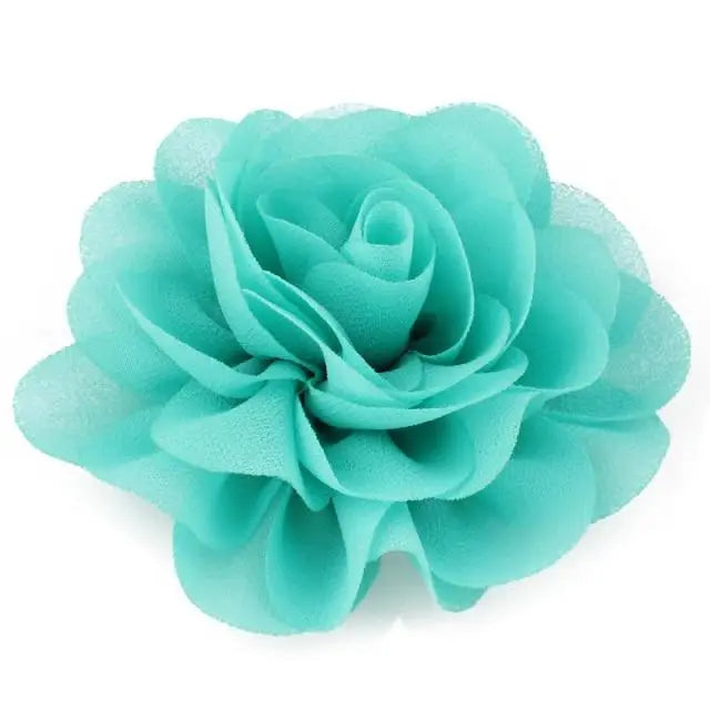 Charming Rose Flower Chiffon Folded Hair Clips For Girls Unique Kids Hair Accessories Classic Cute Design Hair Clip