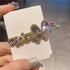 Charming Shiny Colorful Crystal Pearl Hair Clips For Women Rhinestone Hair Decorative Fancy Elegant Jewelry Hair