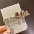 Charming Shiny Colorful Crystal Pearl Hair Clips For Women Rhinestone Hair Decorative Fancy Elegant Jewelry Hair