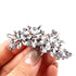 Charming Shiny Rhinestone Flower Hair Clip For Women Fashion Beautiful Multicolor Hairpins New Design Hair Clips