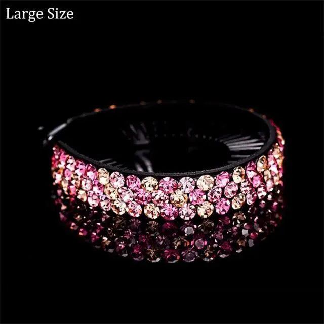 Charming Super Large Rhinestone Glitter Lightweight Sparkly Hair Jaw Claws Clips Large Size Grips Clamps Ponytail Bun