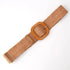 Charming Women Waist Belt Classic Round Wooden Buckle Casual Design Dress Women Buckle Waist Dress Band - STEVVEX Fashion - 702, belt, belt for women, belts, casual belt, classic belt, elastic belt, elegant belt, fashion belt, new design belt, retro belt, round buckle belt, straw woven belt, stylish belt, trendy belt, vintage belt, wide strap belt, women belts, wooden buckle belt, wooden style belt, woven belt - Stevvex.com