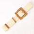 Charming Women Waist Belt Classic Round Wooden Buckle Casual Design Dress Women Buckle Waist Dress Band - STEVVEX Fashion - 702, belt, belt for women, belts, casual belt, classic belt, elastic belt, elegant belt, fashion belt, new design belt, retro belt, round buckle belt, straw woven belt, stylish belt, trendy belt, vintage belt, wide strap belt, women belts, wooden buckle belt, wooden style belt, woven belt - Stevvex.com