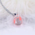 Chic Transparent Resin Round Ball Blue Sky White Cloud Moon Pendant Necklace for Women - Fashion Chain Necklace Jewelry