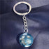 Chic Transparent Resin Round Ball Blue Sky White Cloud Moon Pendant Necklace for Women - Fashion Chain Necklace Jewelry