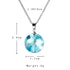 Chic Transparent Resin Round Ball Blue Sky White Cloud Moon Pendant Necklace for Women - Fashion Chain Necklace Jewelry