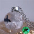 Chic Transparent Resin Round Ball Blue Sky White Cloud Moon Pendant Necklace for Women - Fashion Chain Necklace Jewelry