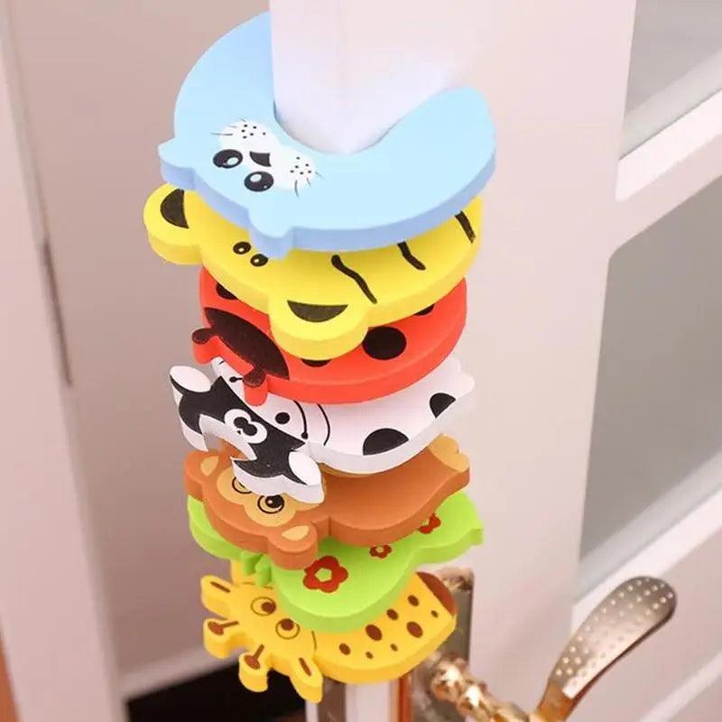 Child Safety Protection Baby Safety Cute Animal Security Card Door Stopper Baby Newborn Care Child Lock Protection From Children - STEVVEX Baby - - Stevvex.com