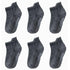 Children Cotton 6 Pairs/Set Anti - slip Socks For Boys Girl Rubber Kid Floor Sock With Grips For To 6 Years Kids - Dark