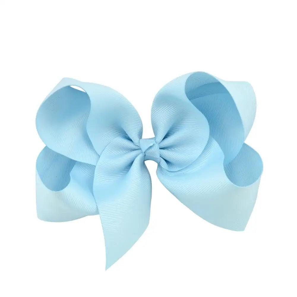 Children Modern Style Big Ribbon Solid Hair Bows With Clips For Kids Teens Girls Retro Hair Bows Strong Clips Charming