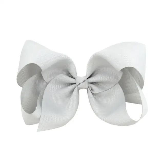 Children Modern Style Big Ribbon Solid Hair Bows With Clips For Kids Teens Girls Retro Hair Bows Strong Clips Charming