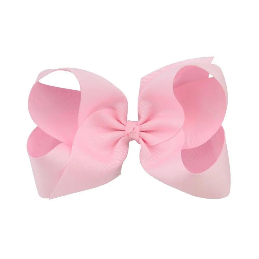 Children Modern Style Big Ribbon Solid Hair Bows With Clips For Kids Teens Girls Retro Hair Bows Strong Clips Charming